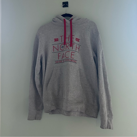 North Face Grey Never Stop Exploring Hoodie - Picture 2 of 5